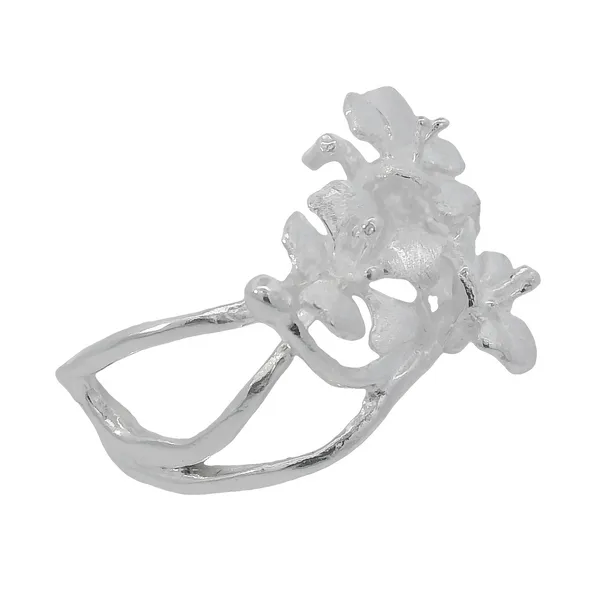 Sterling Silver Multi Flower Ring Image 2 Erica DelGardo Jewelry Designs Houston, TX