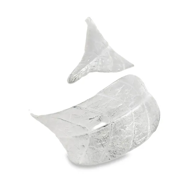 Sterling Silver Giant Leaf Ring Image 2 Erica DelGardo Jewelry Designs Houston, TX