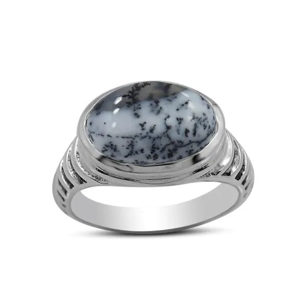 S.S. Dendritic Opal Ring Erica DelGardo Jewelry Designs Houston, TX