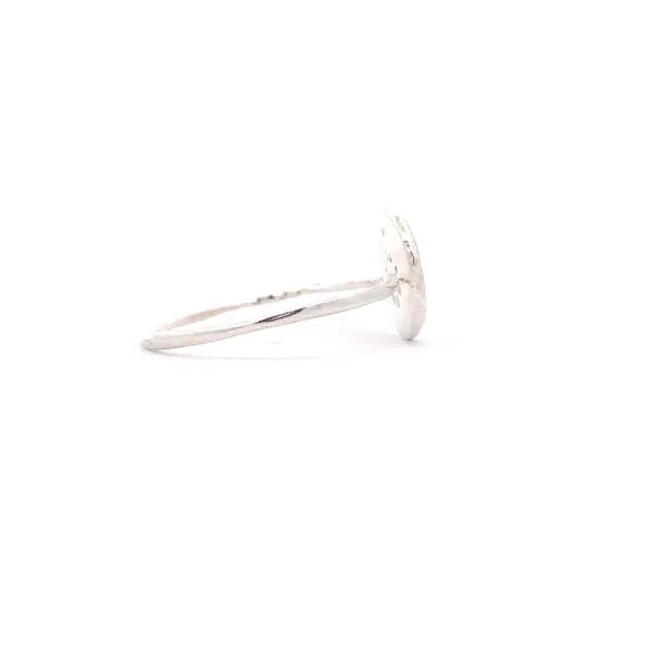 Sterling Silver Flat CZ Circle Ring Image 2 Erica DelGardo Jewelry Designs Houston, TX