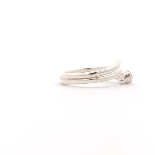 Sterling Silver Wraparound CZ Ring Image 2 Erica DelGardo Jewelry Designs Houston, TX