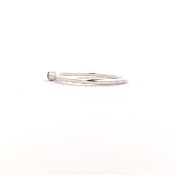 Sterling Silver Single Bezel Set CZ Ring Image 4 Erica DelGardo Jewelry Designs Houston, TX