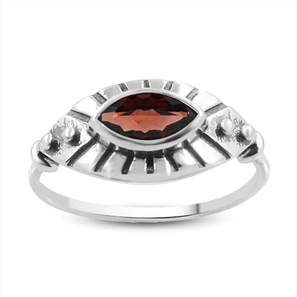 S.S. Garnet Ring Erica DelGardo Jewelry Designs Houston, TX