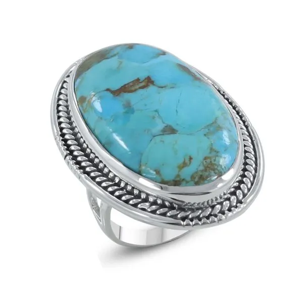 S.S. Boulder Turquoise Ring Erica DelGardo Jewelry Designs Houston, TX
