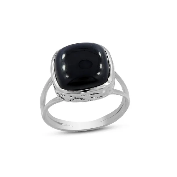 S.S. Black Onyx Ring Erica DelGardo Jewelry Designs Houston, TX