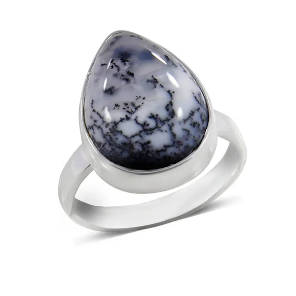 S.S. Dendritic Opal Ring Erica DelGardo Jewelry Designs Houston, TX