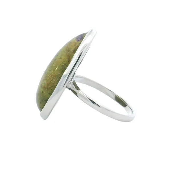 Sterling Silver Tasmanian Serpentine Ring Image 2 Erica DelGardo Jewelry Designs Houston, TX