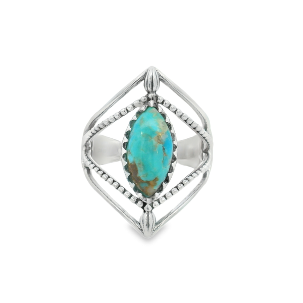 Sterling Silver Natural Boulder Turquoise Ring - Size 6 Erica DelGardo Jewelry Designs Houston, TX