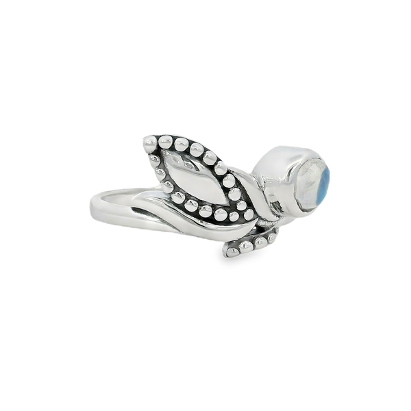 Sterling Silver Rainbow Moonstone Ring - Size 7.25 Image 2 Erica DelGardo Jewelry Designs Houston, TX