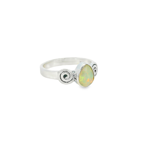 S.S. Natural Ethiopian Opal Ring - Size 9 Image 2 Erica DelGardo Jewelry Designs Houston, TX