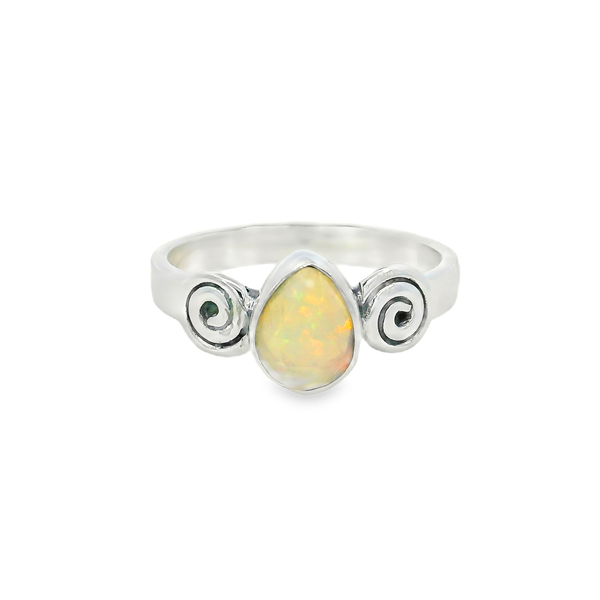 Sterling Silver Natural Ethiopian Opal Ring - Size 8 Erica DelGardo Jewelry Designs Houston, TX