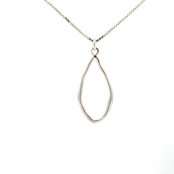 Sterling Silver Thick Tear Drop Pendant Erica DelGardo Jewelry Designs Houston, TX