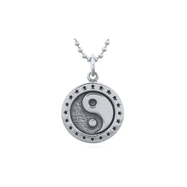 Sterling Silver Yin Yang Disk Pendant Erica DelGardo Jewelry Designs Houston, TX