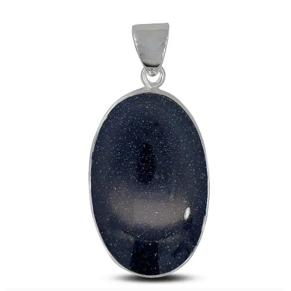 S.S. Blue Goldstone Pendant Erica DelGardo Jewelry Designs Houston, TX