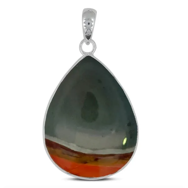 S.S. Polychrome Jasper Pendant Erica DelGardo Jewelry Designs Houston, TX