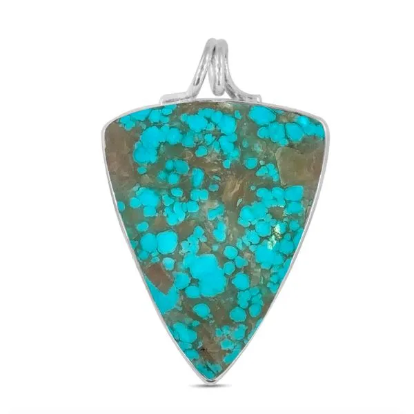 S.S. Arizona Turquoise Pendant Erica DelGardo Jewelry Designs Houston, TX