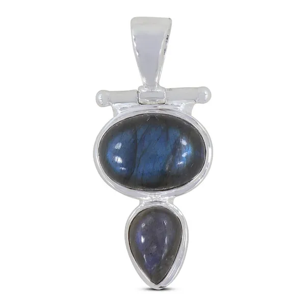 Sterling Silver Labradorite Pendant Erica DelGardo Jewelry Designs Houston, TX