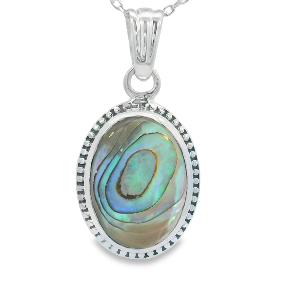 Sterling Silver Abalone Shell Pendant Erica DelGardo Jewelry Designs Houston, TX