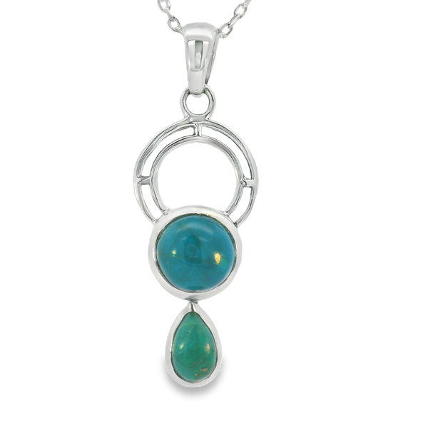 Sterling Silver Chrysocolla Pendant Erica DelGardo Jewelry Designs Houston, TX