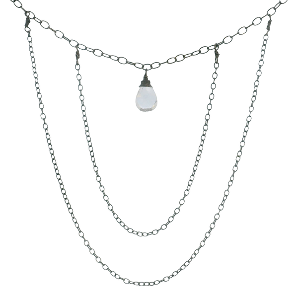 Silver Necklace w/ Stone Erica DelGardo Jewelry Designs Houston, TX