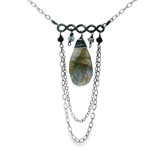 Silver Necklace w/ Stone Erica DelGardo Jewelry Designs Houston, TX