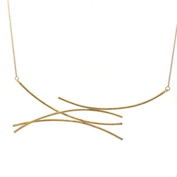 Sterling Silver GP Criss Cross Necklace Erica DelGardo Jewelry Designs Houston, TX