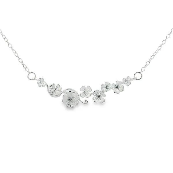 Sterling Silver Petite Flower Necklace Erica DelGardo Jewelry Designs Houston, TX