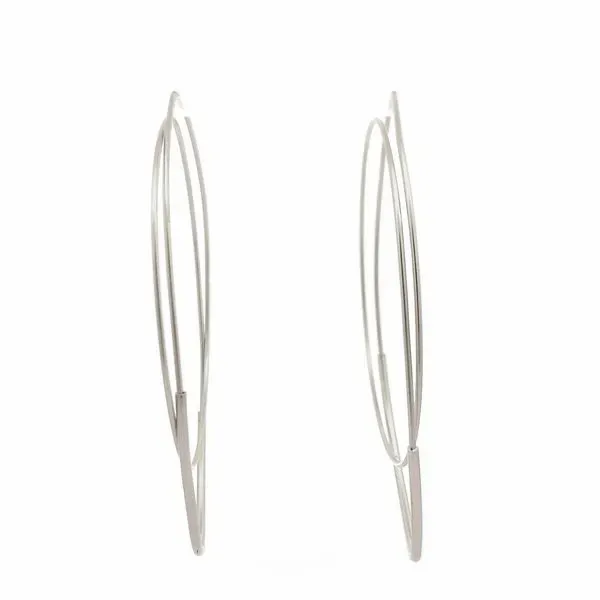 Sterling Silver Extra Large Multi Shape Earrings Image 3 Erica DelGardo Jewelry Designs Houston, TX