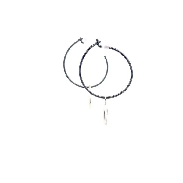 Sterling Silver Peace Dangle Earrings Image 4 Erica DelGardo Jewelry Designs Houston, TX