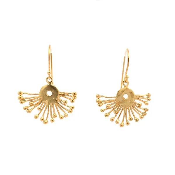 Sterling Silver GP Anemone Earrings Erica DelGardo Jewelry Designs Houston, TX
