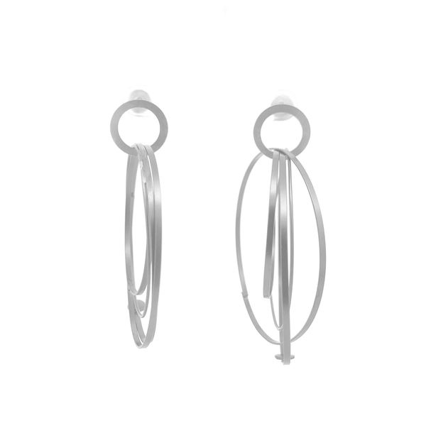 Sterling Silver Multi Hoop Earrings Erica DelGardo Jewelry Designs Houston, TX