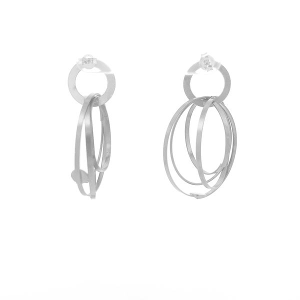 Sterling Silver Small Multi Hoop Earrings Image 4 Erica DelGardo Jewelry Designs Houston, TX