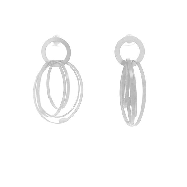 Sterling Silver Small Multi Hoop Earrings Erica DelGardo Jewelry Designs Houston, TX