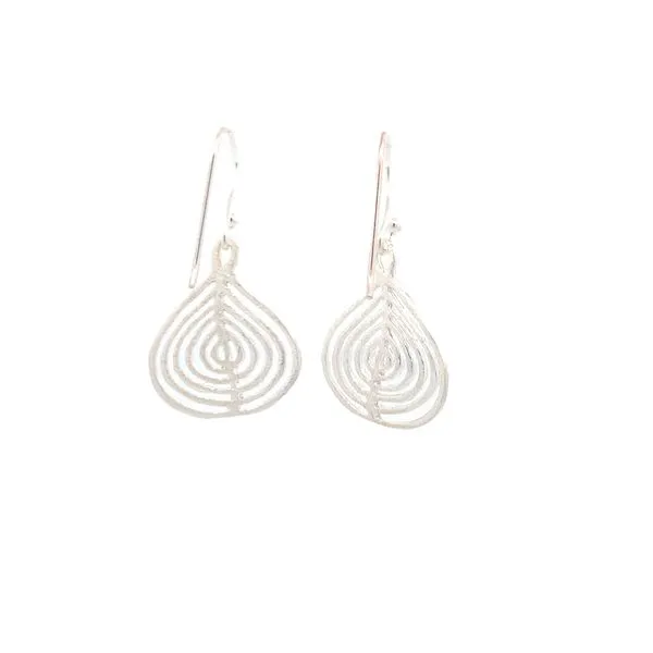 Sterling Silver Swirl Maze Earrings Image 4 Erica DelGardo Jewelry Designs Houston, TX