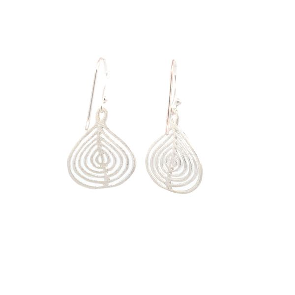 Sterling Silver Swirl Maze Earrings Image 3 Erica DelGardo Jewelry Designs Houston, TX