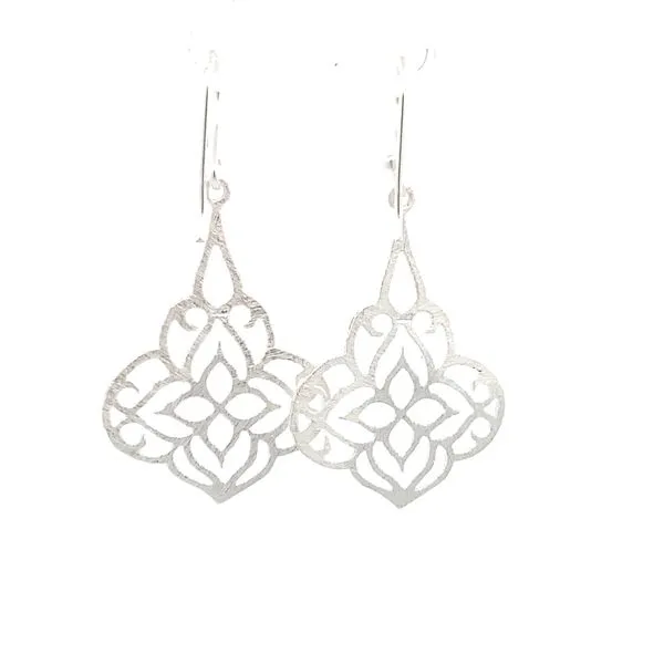 Sterling Silver Cutout Cotton Candy Earrings Image 4 Erica DelGardo Jewelry Designs Houston, TX