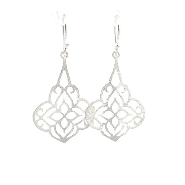 Sterling Silver Cutout Cotton Candy Earrings Erica DelGardo Jewelry Designs Houston, TX