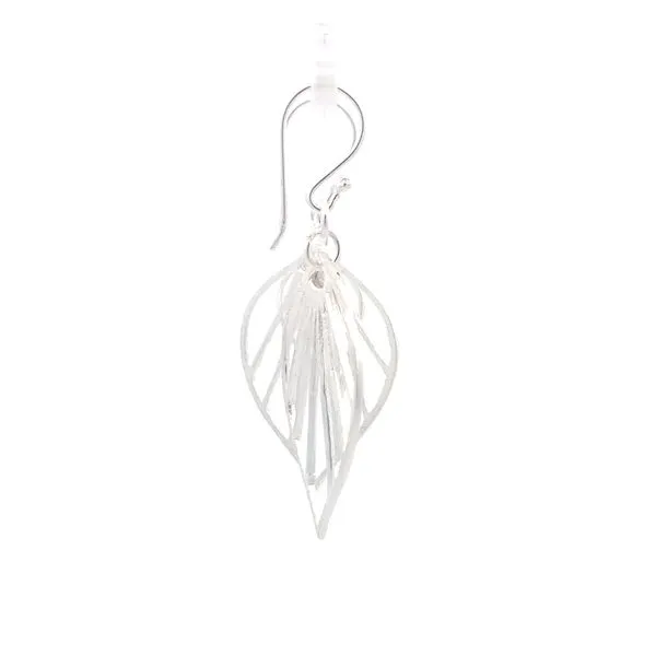 Sterling Silver Upside Down 2 Drop Earrings Image 5 Erica DelGardo Jewelry Designs Houston, TX