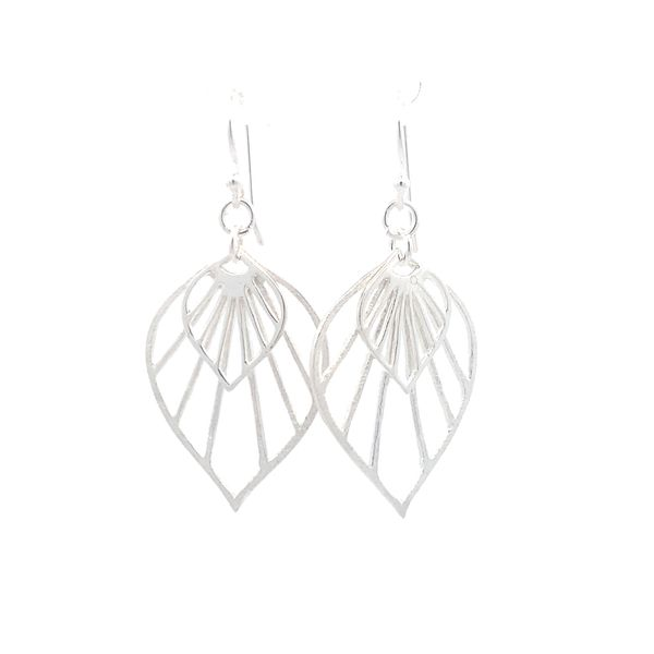 Sterling Silver Upside Down 2 Drop Earrings Erica DelGardo Jewelry Designs Houston, TX