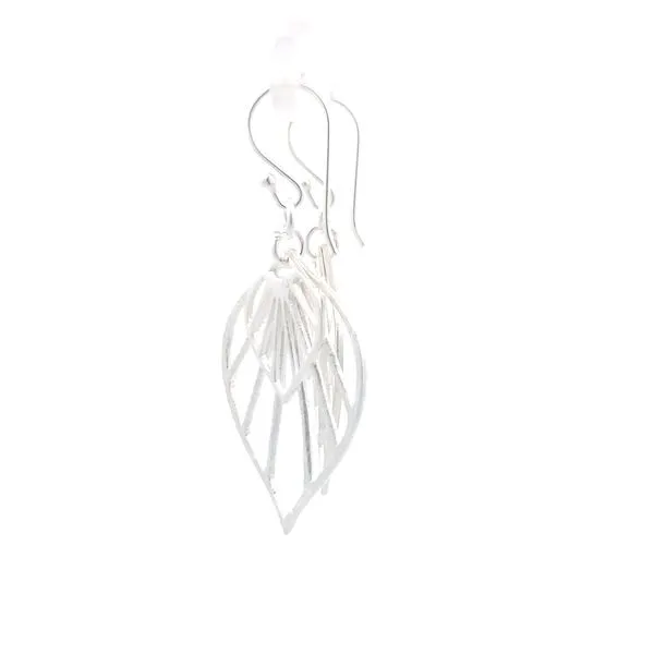 Sterling Silver Upside Down 2 Drop Earrings Image 2 Erica DelGardo Jewelry Designs Houston, TX
