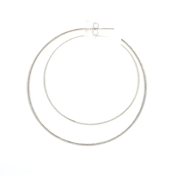 Sterling Silver Thin Hoops Erica DelGardo Jewelry Designs Houston, TX