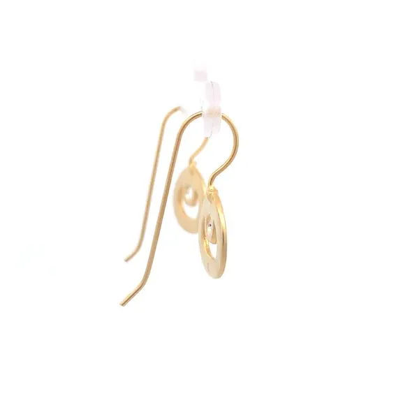 Sterling Silver Two Tone Thick Circles Earrings Image 5 Erica DelGardo Jewelry Designs Houston, TX