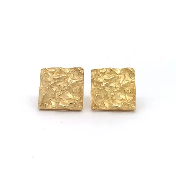 Sterling Silver GP Nugget Earrings Erica DelGardo Jewelry Designs Houston, TX