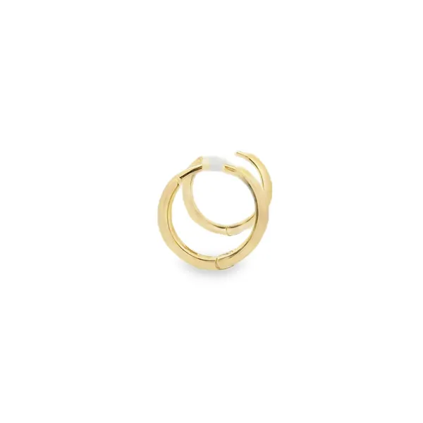 Gold Plated SS Chunky Hoops Image 2 Erica DelGardo Jewelry Designs Houston, TX