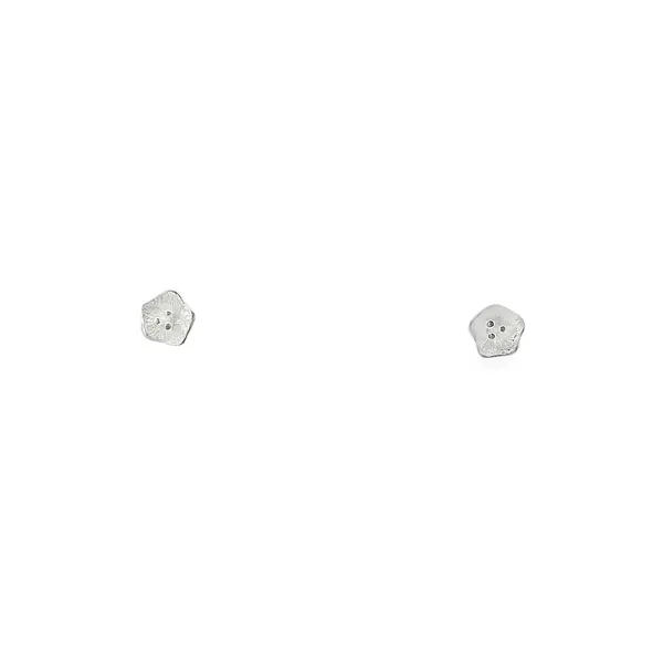 Sterling Silver Petite Flower Stud Earrings Erica DelGardo Jewelry Designs Houston, TX