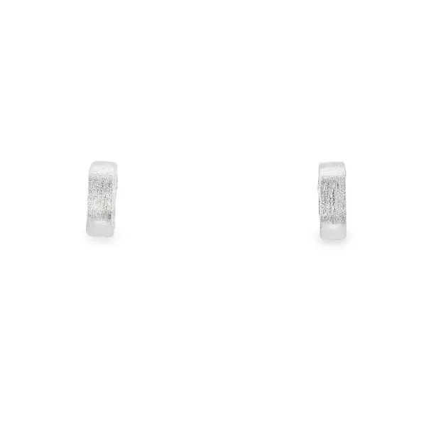 Sterling Silver Brushed Floating Loops Stud Earrings Erica DelGardo Jewelry Designs Houston, TX