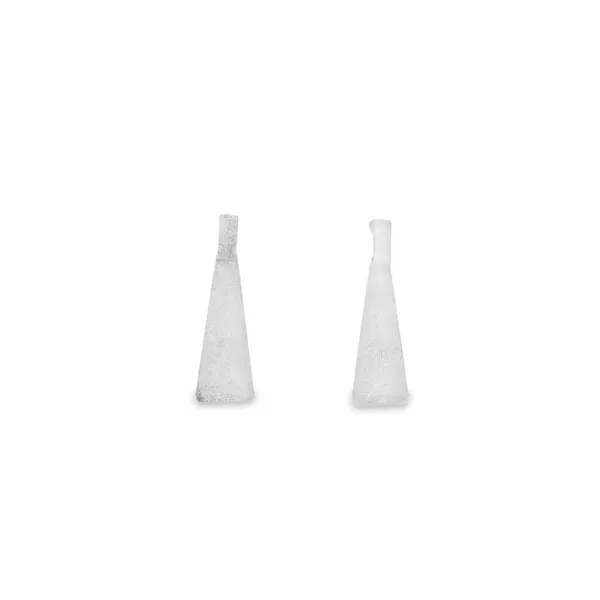 Sterling Silver Triangle Dangle Earrings Erica DelGardo Jewelry Designs Houston, TX