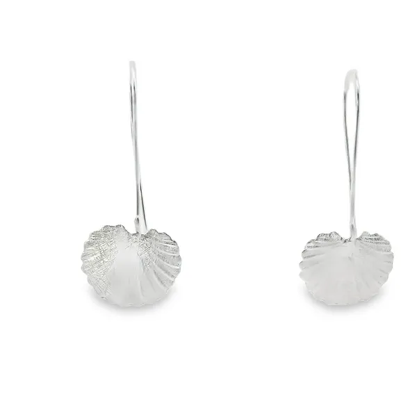 Sterling Silver Lily Pad Drop Earrings Erica DelGardo Jewelry Designs Houston, TX