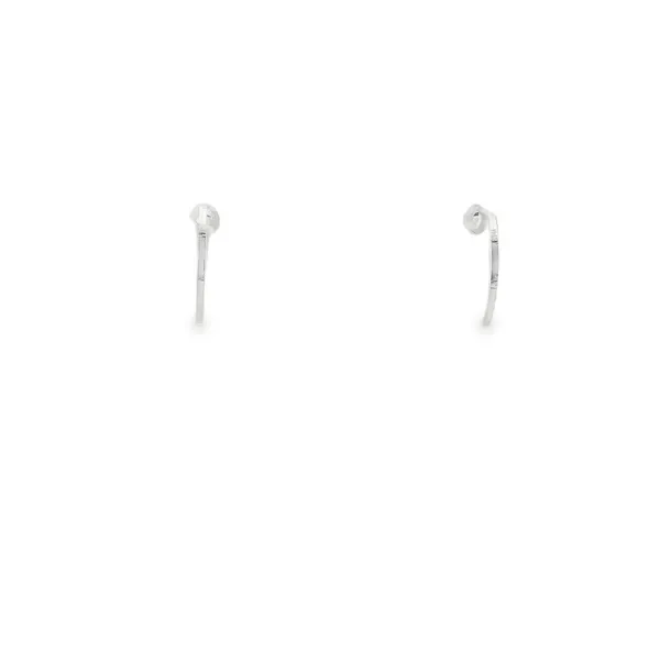 Sterling Silver Medium Wedge Stud Earrings Image 2 Erica DelGardo Jewelry Designs Houston, TX