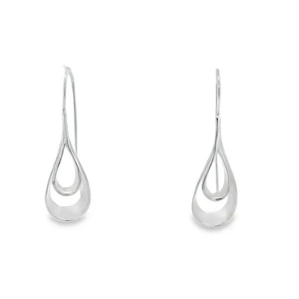 Sterling Silver Double Ribbon Loop Earrings Erica DelGardo Jewelry Designs Houston, TX